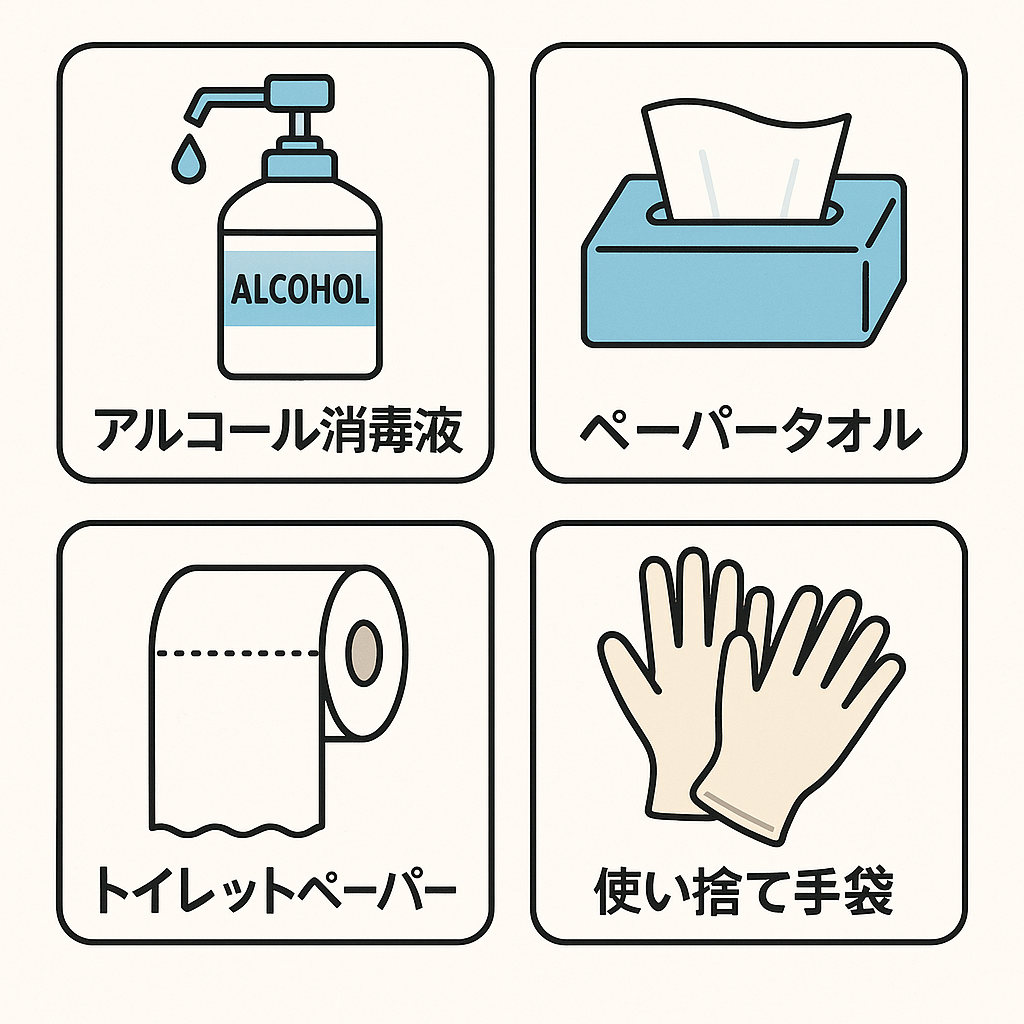 備品棚のチェック